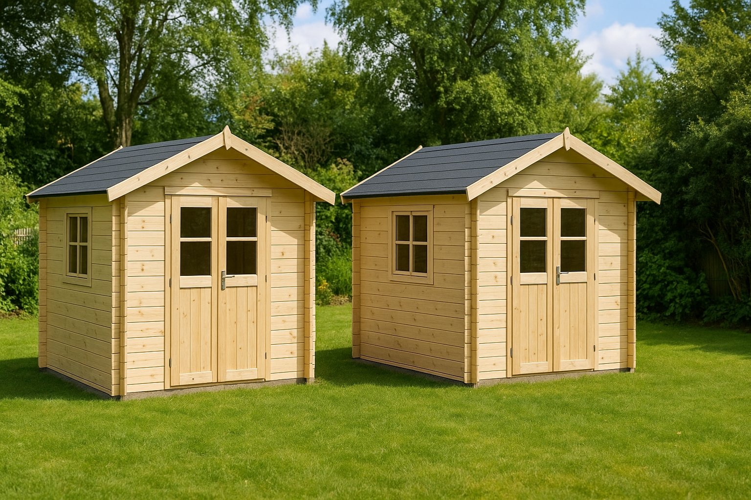 2 abris de jardin de 5m2