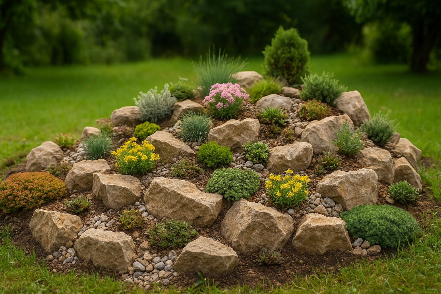 Comment faire une rocaille dans un jardin