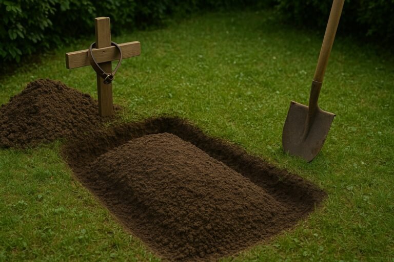 Enterrer son chien dans son jardin