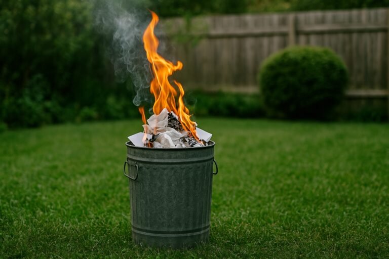 Peut-on brûler des papiers dans son jardin