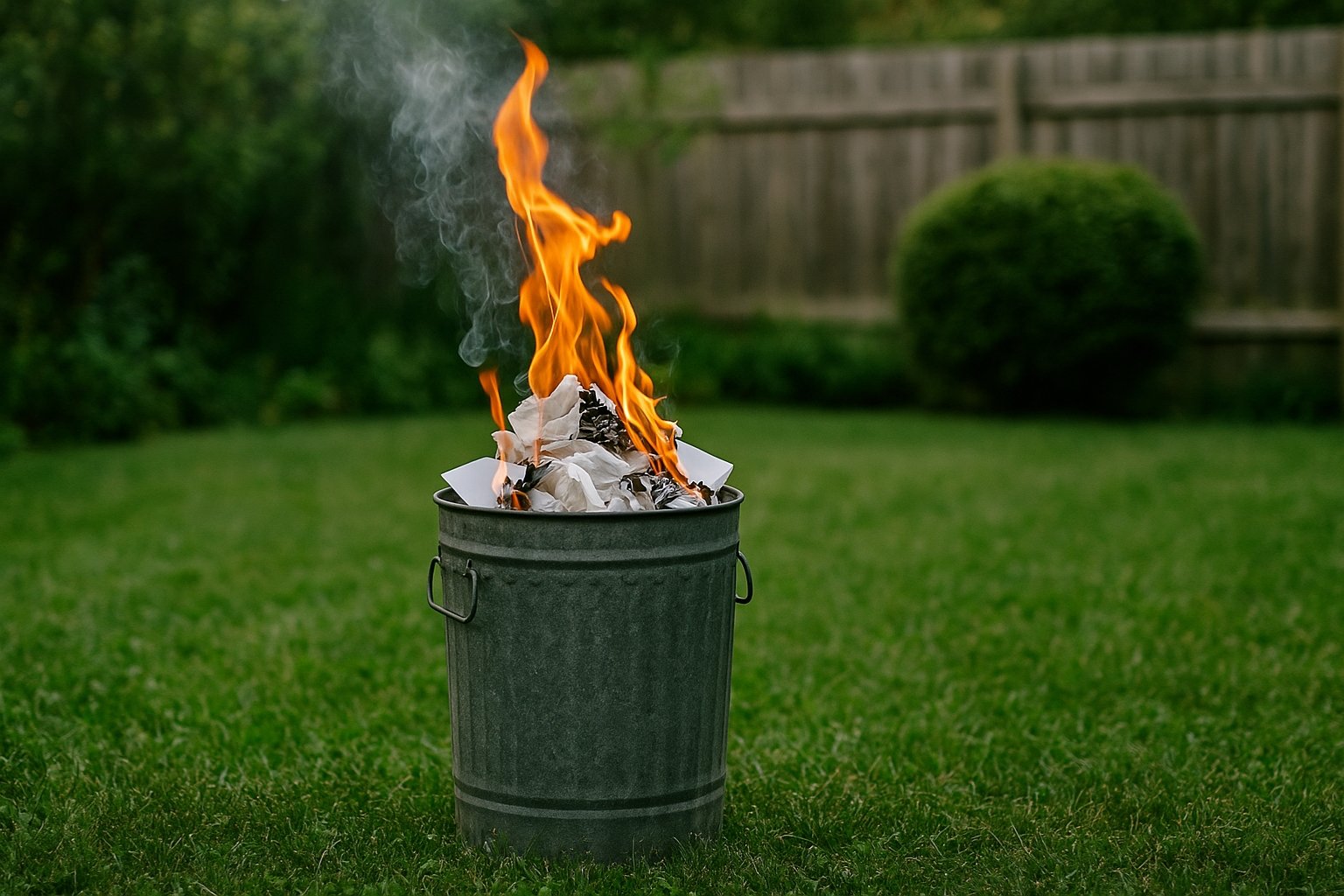 Peut-on brûler des papiers dans son jardin