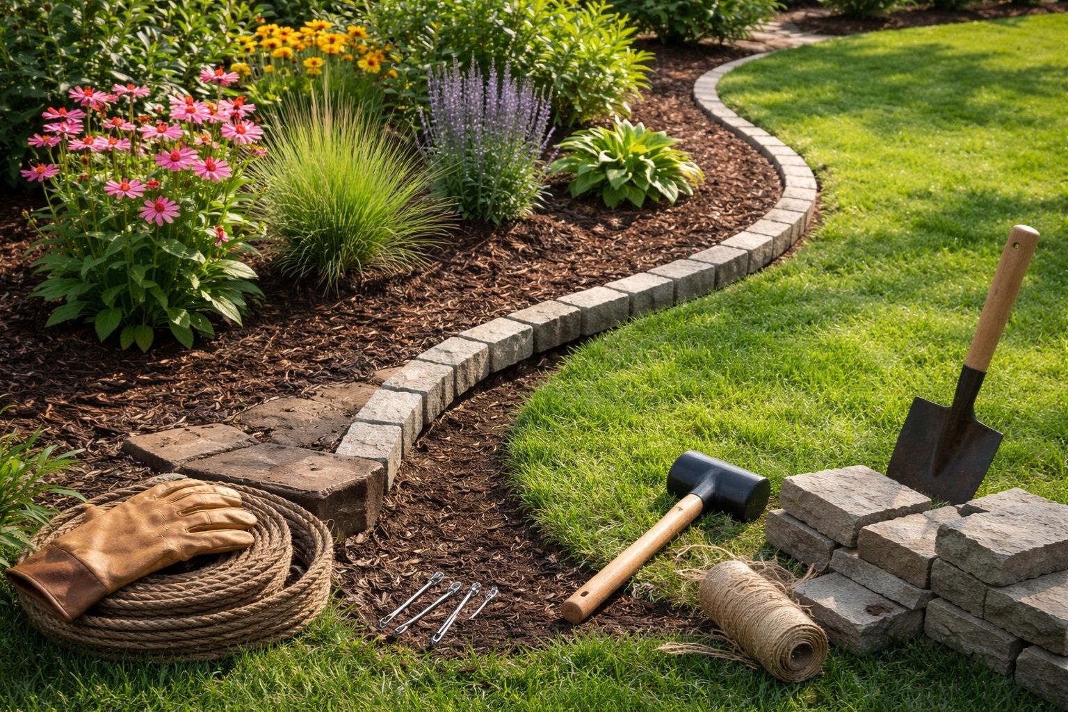 Comment faire des bordures de jardin