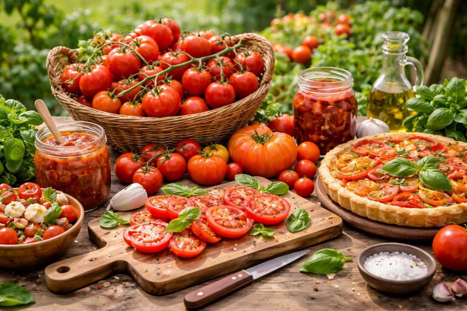 Que faire avec des tomates du jardin