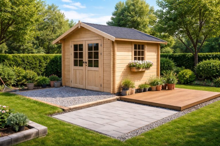 Sur quoi poser un abri de jardin