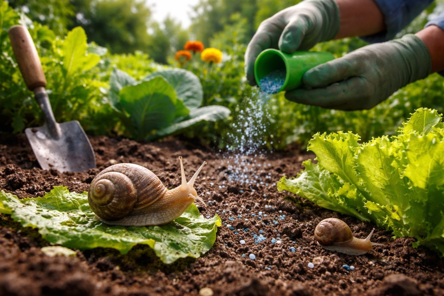 comment se débarrasser des escargots dans le jardin
